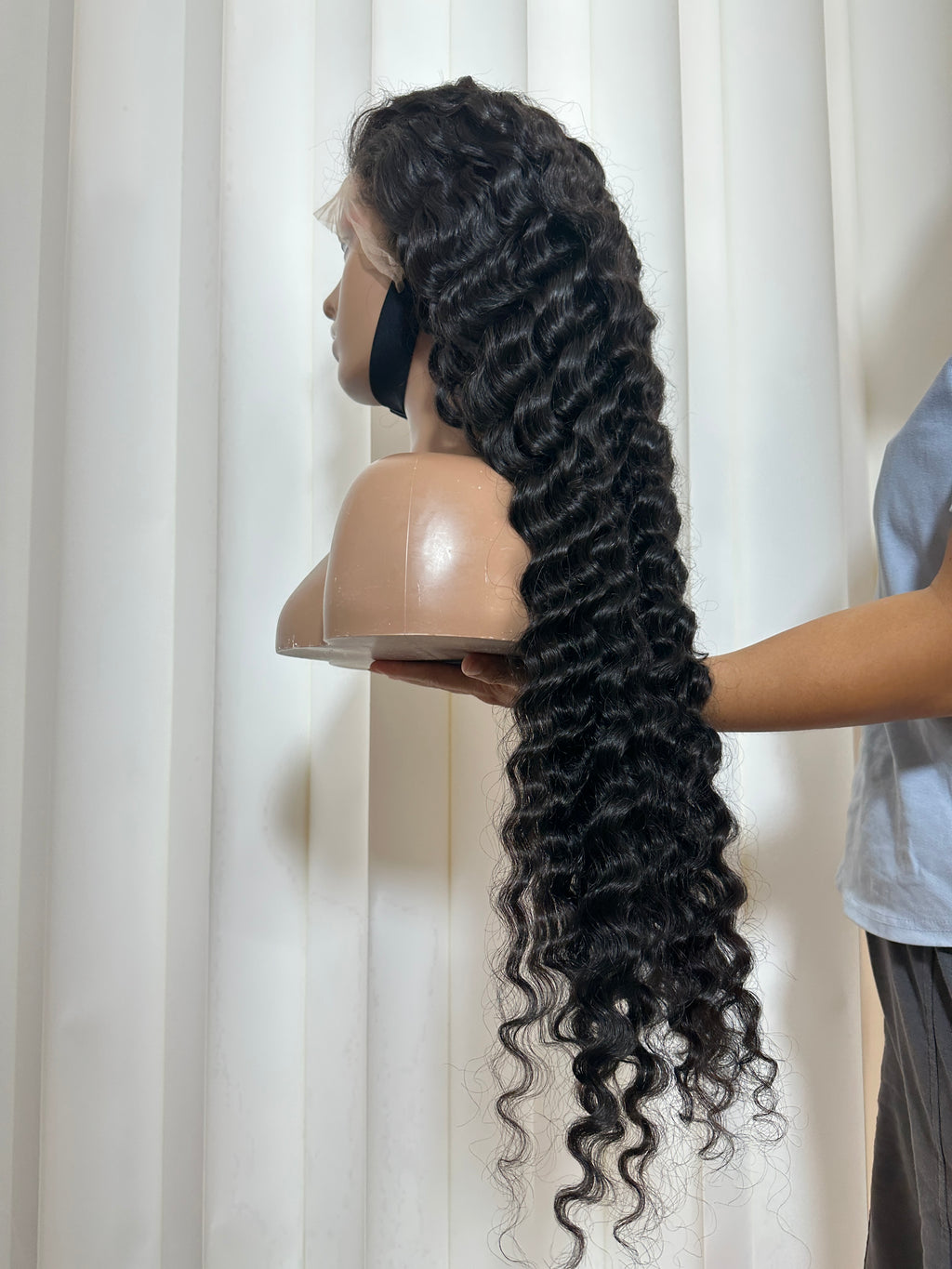 34inch deep wave full 13×4 wig