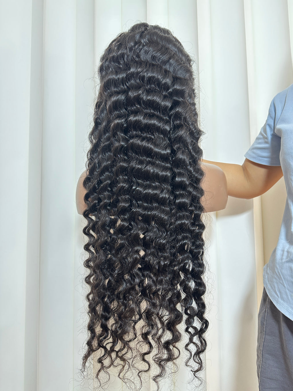 34inch deep wave full 13×4 wig